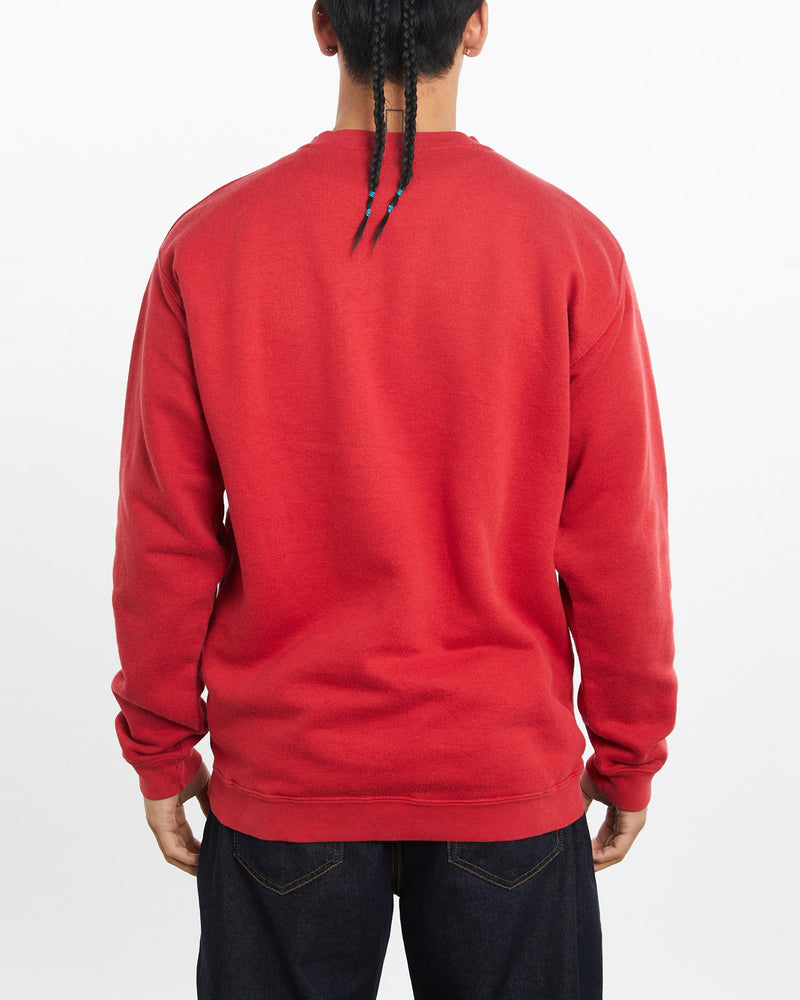 Vintage, Timberland, Sweatshirt, The Real Deal, size large, colour Red, newtown, sydney, australia, thrift store, opshop, preloved, secondhand, sustainable, retro, antique, 70s, 80s, 90s, 2000s, 00s, fashion, clothing, streetwear, trendy, garment, style, boutique, store, shop, archive, sale, cheap, best, top, Sweats and hoodies