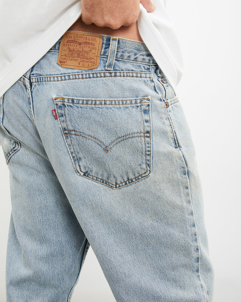 Vintage Levi's 505 Denim Jeans <br>36" , The Real Deal , newtown, sydney, australia, thrift store, opshop, preloved, secondhand, sustainable, retro, antique, 70s, 80s, 90s, 2000s, 00s, fashion, clothing, streetwear, trendy, garment, style, boutique, store, shop, archive, sale, cheap, best, top