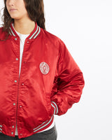 Vintage, 90s, Ohio, State, University, Satin, Bomber, Jacket, The Real Deal, size medium, colour Red, newtown, sydney, australia, thrift store, opshop, preloved, secondhand, sustainable, retro, antique, 70s, 80s, 90s, 2000s, 00s, fashion, clothing, streetwear, trendy, garment, style, boutique, store, shop, archive, sale, cheap, best, top, Jackets