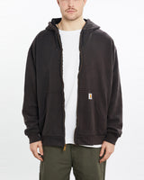 Vintage, 90s, Carhartt, Full, Zip, Hooded, Sweatshirt, The Real Deal, size extra large, colour Black, newtown, sydney, australia, thrift store, opshop, preloved, secondhand, sustainable, retro, antique, 70s, 80s, 90s, 2000s, 00s, fashion, clothing, streetwear, trendy, garment, style, boutique, store, shop, archive, sale, cheap, best, top, Sweats and hoodies