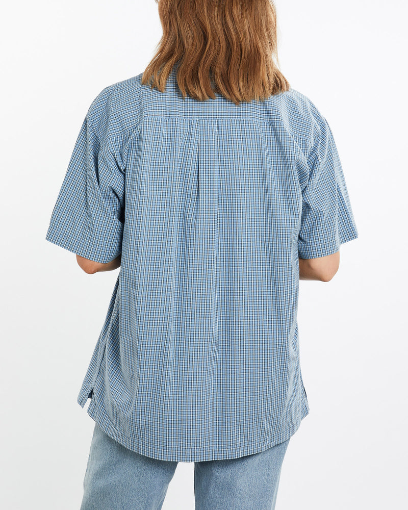 Vintage, 90s, Polo, Ralph, Lauren, Short, Sleeve, Button, Up, Shirt, The Real Deal, size medium, colour Blue, newtown, sydney, australia, thrift store, opshop, preloved, secondhand, sustainable, retro, antique, 70s, 80s, 90s, 2000s, 00s, fashion, clothing, streetwear, trendy, garment, style, boutique, store, shop, archive, sale, cheap, best, top, Shirts