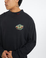 Vintage Nike NHL All Star Game 'Minnesota Wild' Mock Neck Long Sleeve Tee <br>XL , The Real Deal , newtown, sydney, australia, thrift store, opshop, preloved, secondhand, sustainable, retro, antique, 70s, 80s, 90s, 2000s, 00s, fashion, clothing, streetwear, trendy, garment, style, boutique, store, shop, archive, sale, cheap, best, top