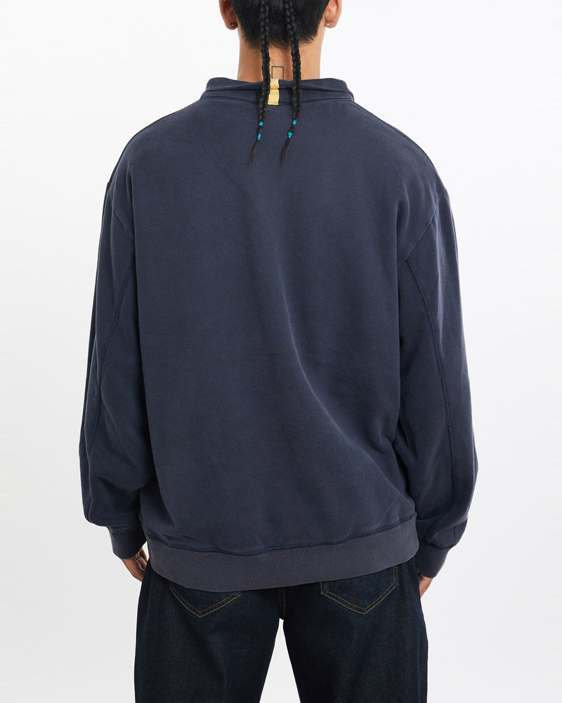 Vintage, Nautica, Quarter, Zip, Sweatshirt, The Real Deal, size large, colour Navy, newtown, sydney, australia, thrift store, opshop, preloved, secondhand, sustainable, retro, antique, 70s, 80s, 90s, 2000s, 00s, fashion, clothing, streetwear, trendy, garment, style, boutique, store, shop, archive, sale, cheap, best, top, Sweats and hoodies