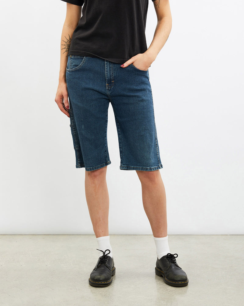 Vintage, Dickies, Denim, Carpenter, Shorts, The Real Deal, size 31", colour Blue, newtown, sydney, australia, thrift store, opshop, preloved, secondhand, sustainable, retro, antique, 70s, 80s, 90s, 2000s, 00s, fashion, clothing, streetwear, trendy, garment, style, boutique, store, shop, archive, sale, cheap, best, top, Shorts