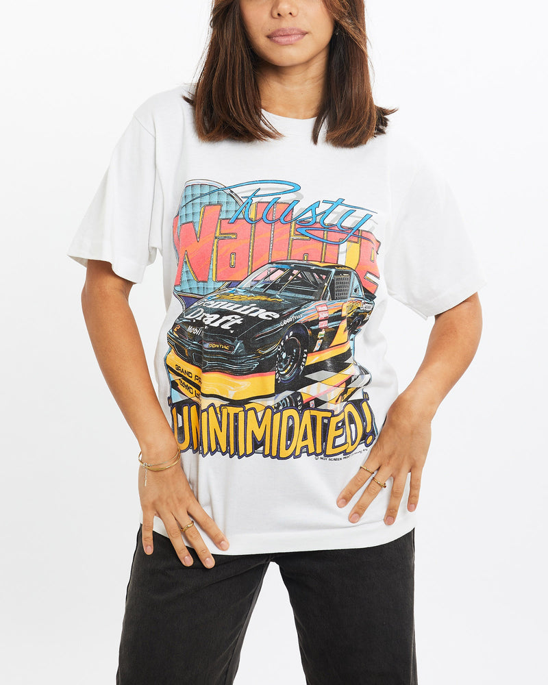 Vintage, 1992, Rusty, Wallace, Racing, Tee, The Real Deal, size extra small, colour Black, newtown, sydney, australia, thrift store, opshop, preloved, secondhand, sustainable, retro, antique, 70s, 80s, 90s, 2000s, 00s, fashion, clothing, streetwear, trendy, garment, style, boutique, store, shop, archive, sale, cheap, best, top, T-Shirts