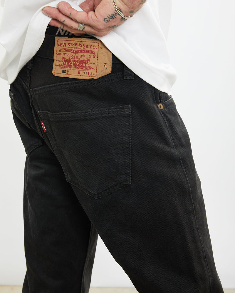 Vintage Levi's 501 Denim Jeans <br>31" , The Real Deal , newtown, sydney, australia, thrift store, opshop, preloved, secondhand, sustainable, retro, antique, 70s, 80s, 90s, 2000s, 00s, fashion, clothing, streetwear, trendy, garment, style, boutique, store, shop, archive, sale, cheap, best, top