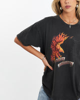 Vintage, Harley, Davidson, Tee, The Real Deal, size small, colour Black, newtown, sydney, australia, thrift store, opshop, preloved, secondhand, sustainable, retro, antique, 70s, 80s, 90s, 2000s, 00s, fashion, clothing, streetwear, trendy, garment, style, boutique, store, shop, archive, sale, cheap, best, top, T-Shirts