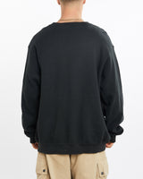 Vintage, 90s, Nike, Sweatshirt, The Real Deal, size extra large, colour Black, newtown, sydney, australia, thrift store, opshop, preloved, secondhand, sustainable, retro, antique, 70s, 80s, 90s, 2000s, 00s, fashion, clothing, streetwear, trendy, garment, style, boutique, store, shop, archive, sale, cheap, best, top, Sweats and hoodies