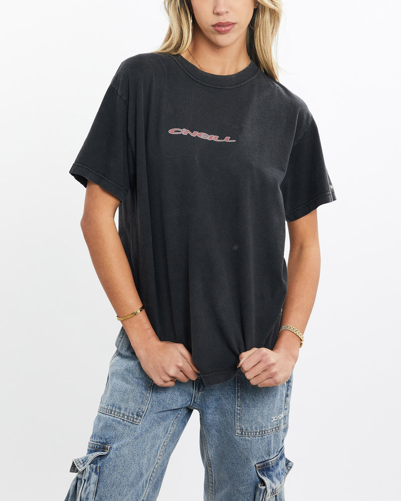 Vintage, O'Neill, Surf, Tee, The Real Deal, size extra small, colour Black, newtown, sydney, australia, thrift store, opshop, preloved, secondhand, sustainable, retro, antique, 70s, 80s, 90s, 2000s, 00s, fashion, clothing, streetwear, trendy, garment, style, boutique, store, shop, archive, sale, cheap, best, top, T-Shirts