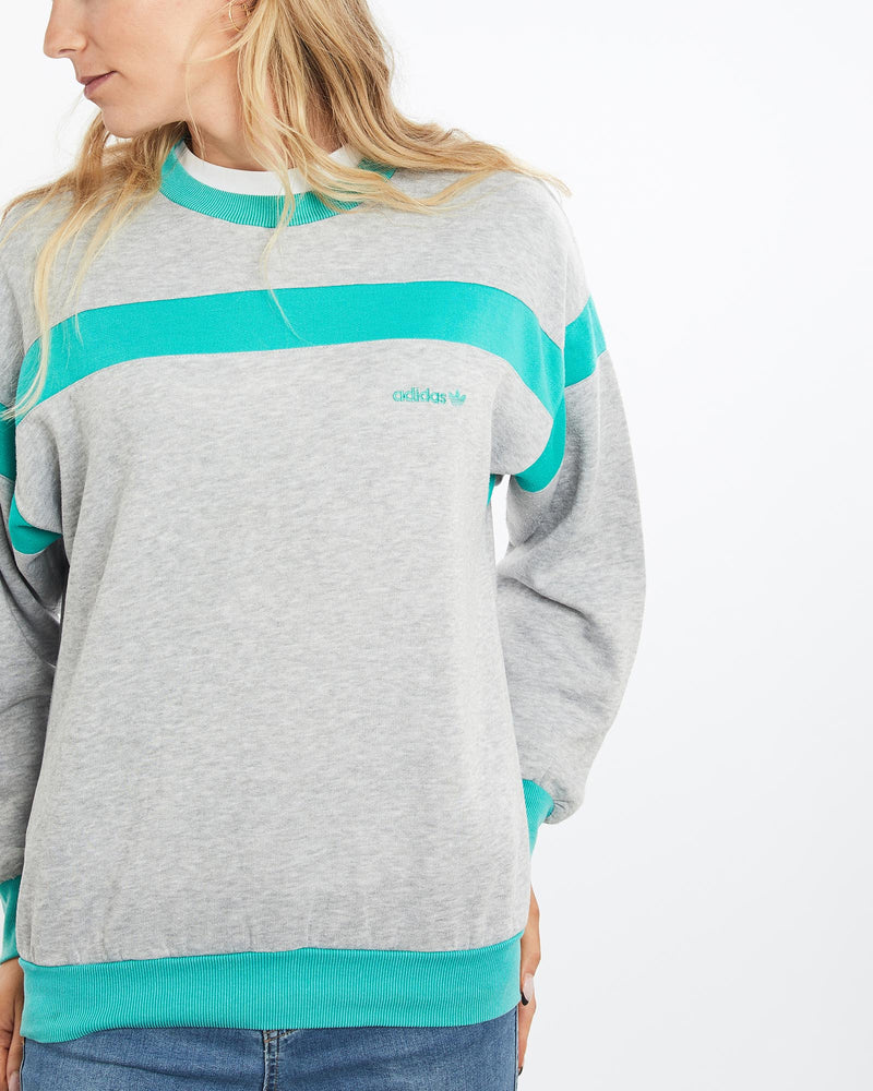 Vintage, 90s, Adidas, Sweatshirt, The Real Deal, size medium, colour Multicolour, newtown, sydney, australia, thrift store, opshop, preloved, secondhand, sustainable, retro, antique, 70s, 80s, 90s, 2000s, 00s, fashion, clothing, streetwear, trendy, garment, style, boutique, store, shop, archive, sale, cheap, best, top, Sweats and hoodies