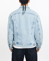 Vintage, Lee, Denim, Jacket, The Real Deal, size large, colour Blue, newtown, sydney, australia, thrift store, opshop, preloved, secondhand, sustainable, retro, antique, 70s, 80s, 90s, 2000s, 00s, fashion, clothing, streetwear, trendy, garment, style, boutique, store, shop, archive, sale, cheap, best, top, Jackets