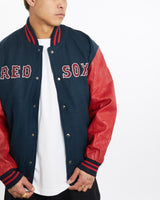 Vintage, MLB, Boston, Red, Sox, Varsity, Jacket, The Real Deal, size extra large, colour Multicolour, newtown, sydney, australia, thrift store, opshop, preloved, secondhand, sustainable, retro, antique, 70s, 80s, 90s, 2000s, 00s, fashion, clothing, streetwear, trendy, garment, style, boutique, store, shop, archive, sale, cheap, best, top, Jackets