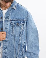 Vintage, Levi's, Denim, Jacket, The Real Deal, size large, colour Blue, newtown, sydney, australia, thrift store, opshop, preloved, secondhand, sustainable, retro, antique, 70s, 80s, 90s, 2000s, 00s, fashion, clothing, streetwear, trendy, garment, style, boutique, store, shop, archive, sale, cheap, best, top, Jackets