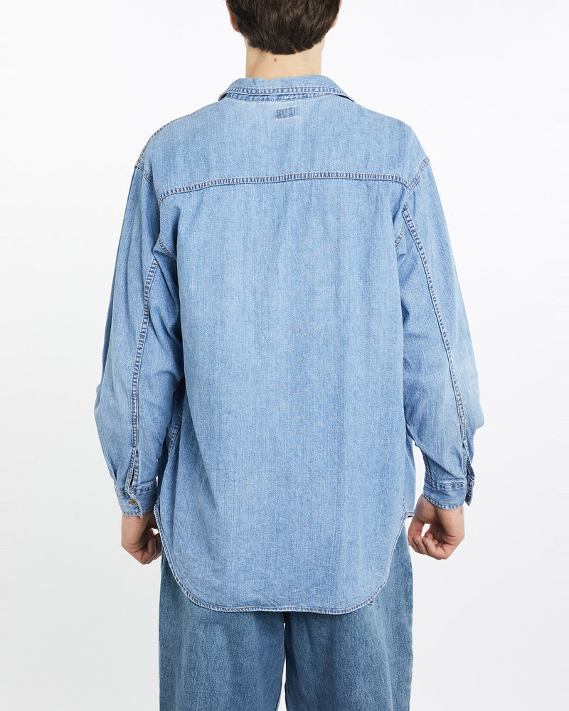 Vintage, Levi's, Denim, Button, Up, Shirt, The Real Deal, size extra large, colour Blue, newtown, sydney, australia, thrift store, opshop, preloved, secondhand, sustainable, retro, antique, 70s, 80s, 90s, 2000s, 00s, fashion, clothing, streetwear, trendy, garment, style, boutique, store, shop, archive, sale, cheap, best, top, Shirts