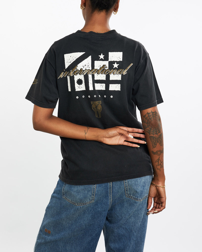 Vintage, 90s, Nike, International, Tee, The Real Deal, size medium, colour Black, newtown, sydney, australia, thrift store, opshop, preloved, secondhand, sustainable, retro, antique, 70s, 80s, 90s, 2000s, 00s, fashion, clothing, streetwear, trendy, garment, style, boutique, store, shop, archive, sale, cheap, best, top, T-Shirts