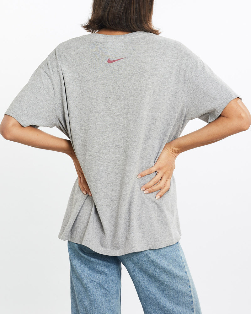 Vintage, 90s, Nike, Tee, The Real Deal, size small, colour Grey, newtown, sydney, australia, thrift store, opshop, preloved, secondhand, sustainable, retro, antique, 70s, 80s, 90s, 2000s, 00s, fashion, clothing, streetwear, trendy, garment, style, boutique, store, shop, archive, sale, cheap, best, top, T-Shirts