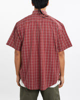 Vintage, 90s, Polo, Ralph, Lauren, Short, Sleeve, Button, Up, Shirt, The Real Deal, size large, colour Burgundy, newtown, sydney, australia, thrift store, opshop, preloved, secondhand, sustainable, retro, antique, 70s, 80s, 90s, 2000s, 00s, fashion, clothing, streetwear, trendy, garment, style, boutique, store, shop, archive, sale, cheap, best, top, Shirts