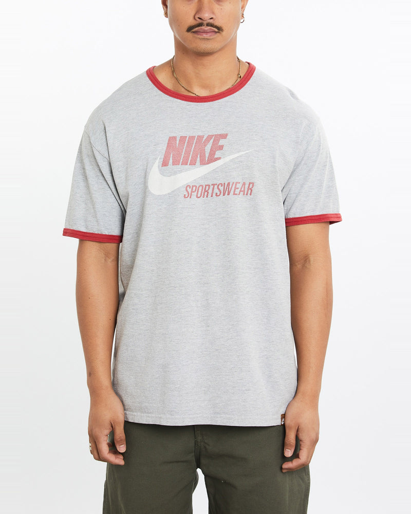 Vintage, Nike, Tee, The Real Deal, size large, colour Grey, newtown, sydney, australia, thrift store, opshop, preloved, secondhand, sustainable, retro, antique, 70s, 80s, 90s, 2000s, 00s, fashion, clothing, streetwear, trendy, garment, style, boutique, store, shop, archive, sale, cheap, best, top, T-Shirts