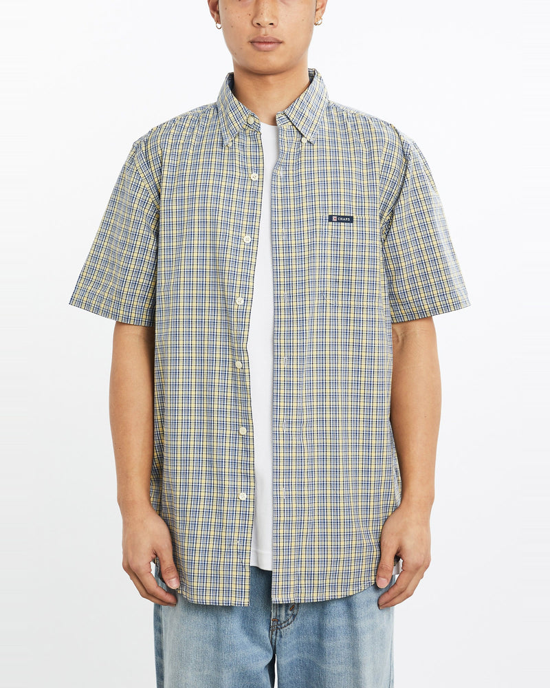 Vintage, 90s, Chaps, Ralph, Lauren, Short, Sleeve, Button, Up, Shirt, The Real Deal, size large, colour Multicolour, newtown, sydney, australia, thrift store, opshop, preloved, secondhand, sustainable, retro, antique, 70s, 80s, 90s, 2000s, 00s, fashion, clothing, streetwear, trendy, garment, style, boutique, store, shop, archive, sale, cheap, best, top, Shirts