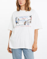 Vintage, 90s, Missing, Children', Tee, The Real Deal, size medium, colour White, newtown, sydney, australia, thrift store, opshop, preloved, secondhand, sustainable, retro, antique, 70s, 80s, 90s, 2000s, 00s, fashion, clothing, streetwear, trendy, garment, style, boutique, store, shop, archive, sale, cheap, best, top, T-Shirts