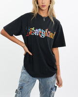 Vintage, 90s, Disneyland, Tee, The Real Deal, size small, colour Black, newtown, sydney, australia, thrift store, opshop, preloved, secondhand, sustainable, retro, antique, 70s, 80s, 90s, 2000s, 00s, fashion, clothing, streetwear, trendy, garment, style, boutique, store, shop, archive, sale, cheap, best, top, T-Shirts