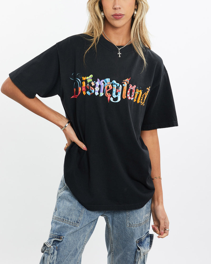 Vintage, 90s, Disneyland, Tee, The Real Deal, size small, colour Black, newtown, sydney, australia, thrift store, opshop, preloved, secondhand, sustainable, retro, antique, 70s, 80s, 90s, 2000s, 00s, fashion, clothing, streetwear, trendy, garment, style, boutique, store, shop, archive, sale, cheap, best, top, T-Shirts