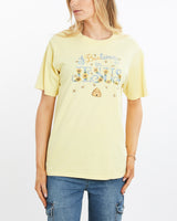 Vintage, 90s, Jesus, Bee, Tee, The Real Deal, size medium, colour Yellow, newtown, sydney, australia, thrift store, opshop, preloved, secondhand, sustainable, retro, antique, 70s, 80s, 90s, 2000s, 00s, fashion, clothing, streetwear, trendy, garment, style, boutique, store, shop, archive, sale, cheap, best, top, T-Shirts