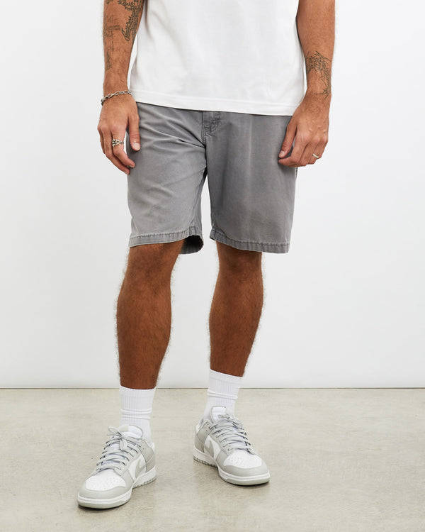 Vintage, Wrangler, Carpenter, Shorts, The Real Deal, size 36", colour Grey, newtown, sydney, australia, thrift store, opshop, preloved, secondhand, sustainable, retro, antique, 70s, 80s, 90s, 2000s, 00s, fashion, clothing, streetwear, trendy, garment, style, boutique, store, shop, archive, sale, cheap, best, top, Shorts