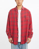 Vintage, 90s, Chaps, Ralph, Lauren, Flannelette, Button, Up, Shirt, The Real Deal, size large, colour Red, newtown, sydney, australia, thrift store, opshop, preloved, secondhand, sustainable, retro, antique, 70s, 80s, 90s, 2000s, 00s, fashion, clothing, streetwear, trendy, garment, style, boutique, store, shop, archive, sale, cheap, best, top, Shirts