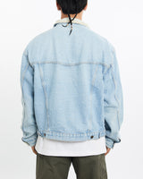 Vintage, 90s, Wrangler, Denim, Jacket, The Real Deal, size large, colour Blue, newtown, sydney, australia, thrift store, opshop, preloved, secondhand, sustainable, retro, antique, 70s, 80s, 90s, 2000s, 00s, fashion, clothing, streetwear, trendy, garment, style, boutique, store, shop, archive, sale, cheap, best, top, Jackets