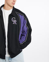 Vintage, MLB, Colorado, Rockies, Jacket, The Real Deal, size double extra large, colour Multicolour, newtown, sydney, australia, thrift store, opshop, preloved, secondhand, sustainable, retro, antique, 70s, 80s, 90s, 2000s, 00s, fashion, clothing, streetwear, trendy, garment, style, boutique, store, shop, archive, sale, cheap, best, top, Jackets