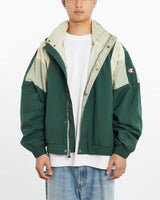 Vintage, 90s, Champion, Windbreaker, Jacket, The Real Deal, size large, colour Green, newtown, sydney, australia, thrift store, opshop, preloved, secondhand, sustainable, retro, antique, 70s, 80s, 90s, 2000s, 00s, fashion, clothing, streetwear, trendy, garment, style, boutique, store, shop, archive, sale, cheap, best, top, Jackets