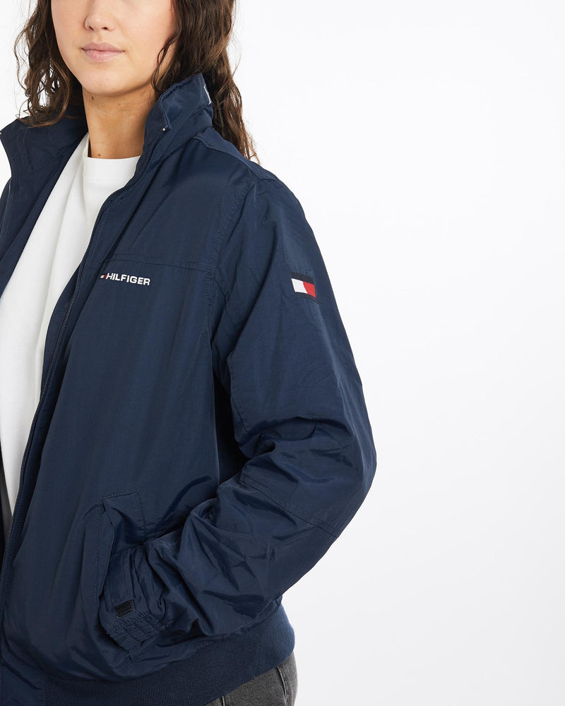 Vintage, Tommy, Hilfiger, Windbreaker, Jacket, The Real Deal, size medium, colour Navy, newtown, sydney, australia, thrift store, opshop, preloved, secondhand, sustainable, retro, antique, 70s, 80s, 90s, 2000s, 00s, fashion, clothing, streetwear, trendy, garment, style, boutique, store, shop, archive, sale, cheap, best, top, Jackets