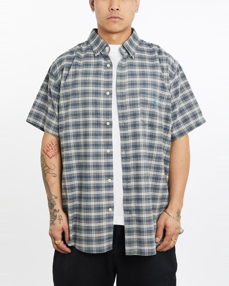 Vintage, 90s, Polo, Ralph, Lauren, Short, Sleeve, Button, Up, Shirt, The Real Deal, size extra large, colour Multicolour, newtown, sydney, australia, thrift store, opshop, preloved, secondhand, sustainable, retro, antique, 70s, 80s, 90s, 2000s, 00s, fashion, clothing, streetwear, trendy, garment, style, boutique, store, shop, archive, sale, cheap, best, top, Shirts