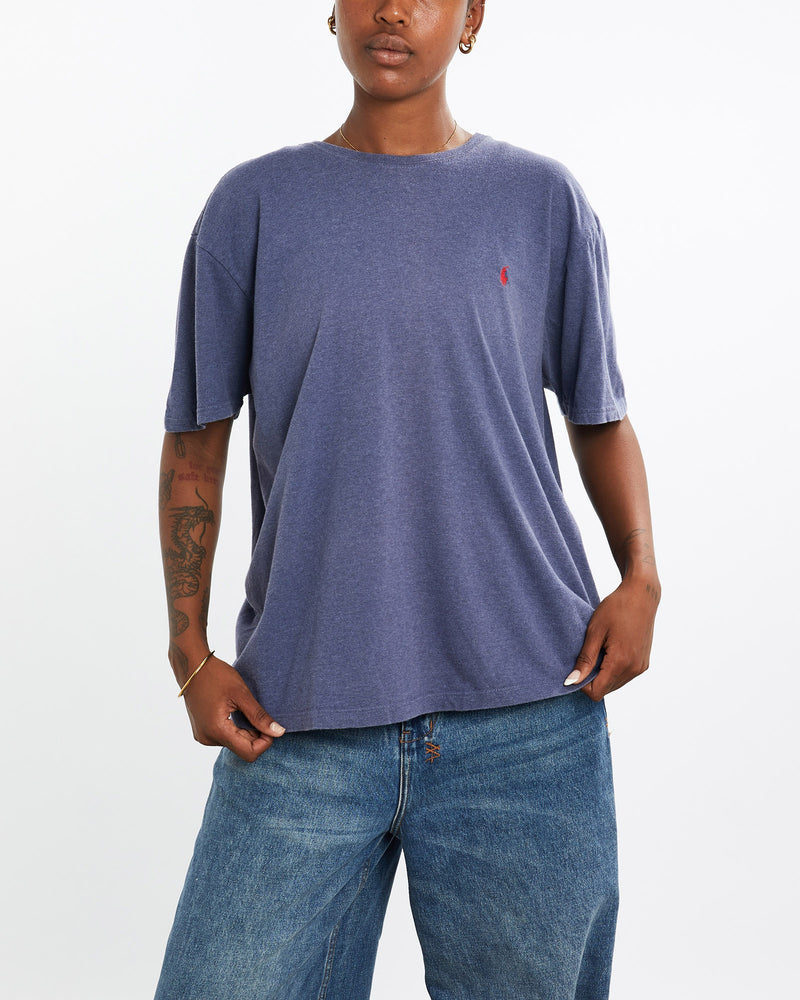 Vintage, 90s, Polo, Ralph, Lauren, Tee, The Real Deal, size medium, colour Blue, newtown, sydney, australia, thrift store, opshop, preloved, secondhand, sustainable, retro, antique, 70s, 80s, 90s, 2000s, 00s, fashion, clothing, streetwear, trendy, garment, style, boutique, store, shop, archive, sale, cheap, best, top, T-Shirts