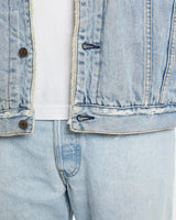 Vintage, Levi's, Sherpa, Lined, Denim, Jacket, The Real Deal, size double extra large, colour Blue, newtown, sydney, australia, thrift store, opshop, preloved, secondhand, sustainable, retro, antique, 70s, 80s, 90s, 2000s, 00s, fashion, clothing, streetwear, trendy, garment, style, boutique, store, shop, archive, sale, cheap, best, top, Jackets