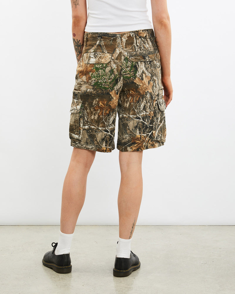 Vintage, Realtree, Camo, Cargo, Shorts, The Real Deal, size 30", colour Green, newtown, sydney, australia, thrift store, opshop, preloved, secondhand, sustainable, retro, antique, 70s, 80s, 90s, 2000s, 00s, fashion, clothing, streetwear, trendy, garment, style, boutique, store, shop, archive, sale, cheap, best, top, Shorts