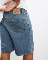 Vintage, Levi's, 550, Denim, Shorts, The Real Deal, size 35", colour Blue, newtown, sydney, australia, thrift store, opshop, preloved, secondhand, sustainable, retro, antique, 70s, 80s, 90s, 2000s, 00s, fashion, clothing, streetwear, trendy, garment, style, boutique, store, shop, archive, sale, cheap, best, top, Shorts