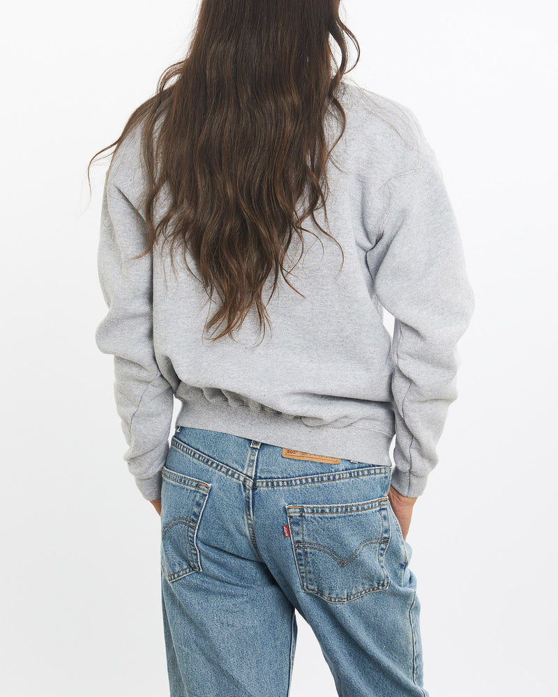 Vintage, NFL, St., Louis, Rams, Super, Bowl, Sweatshirt, The Real Deal, size extra small, colour Grey, newtown, sydney, australia, thrift store, opshop, preloved, secondhand, sustainable, retro, antique, 70s, 80s, 90s, 2000s, 00s, fashion, clothing, streetwear, trendy, garment, style, boutique, store, shop, archive, sale, cheap, best, top, Sweats and hoodies