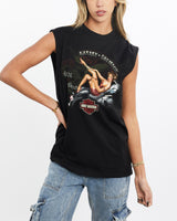 Harley, Davidson, Wisconsisn, Tank, The Real Deal, size small, colour Black, newtown, sydney, australia, thrift store, opshop, preloved, secondhand, sustainable, retro, antique, 70s, 80s, 90s, 2000s, 00s, fashion, clothing, streetwear, trendy, garment, style, boutique, store, shop, archive, sale, cheap, best, top, T-Shirts