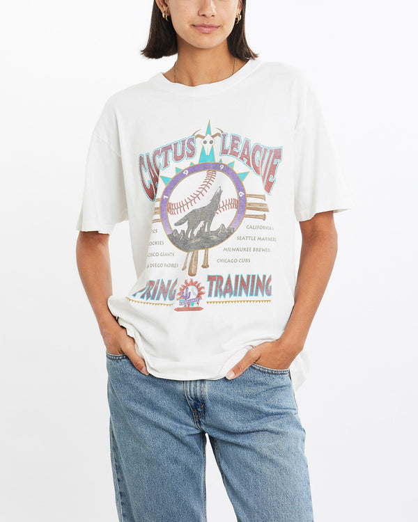 Vintage, 1996, MLB, Cactus, League, Tee, The Real Deal, size small, colour White, newtown, sydney, australia, thrift store, opshop, preloved, secondhand, sustainable, retro, antique, 70s, 80s, 90s, 2000s, 00s, fashion, clothing, streetwear, trendy, garment, style, boutique, store, shop, archive, sale, cheap, best, top, T-Shirts