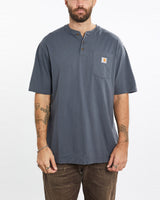 Vintage, Carhartt, Henley, Tee, The Real Deal, size extra large, colour Navy, newtown, sydney, australia, thrift store, opshop, preloved, secondhand, sustainable, retro, antique, 70s, 80s, 90s, 2000s, 00s, fashion, clothing, streetwear, trendy, garment, style, boutique, store, shop, archive, sale, cheap, best, top, T-Shirts