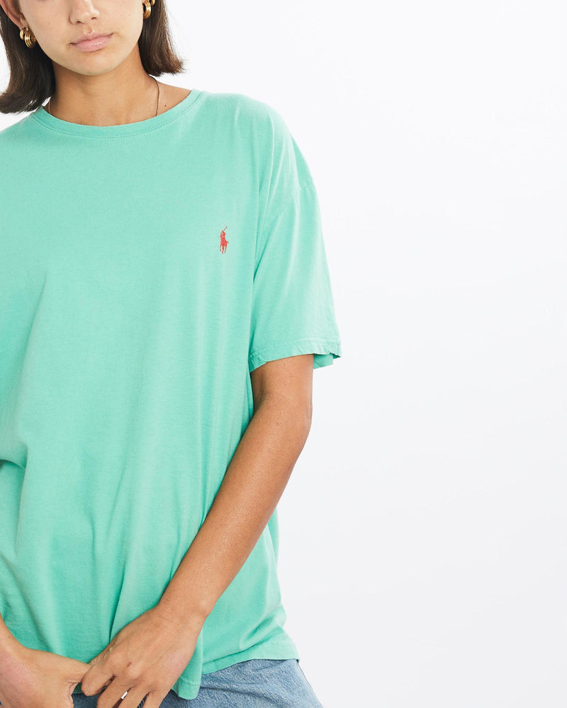 Vintage, 90s, Polo, Ralph, Lauren, Tee, The Real Deal, size small, colour Green, newtown, sydney, australia, thrift store, opshop, preloved, secondhand, sustainable, retro, antique, 70s, 80s, 90s, 2000s, 00s, fashion, clothing, streetwear, trendy, garment, style, boutique, store, shop, archive, sale, cheap, best, top, T-Shirts