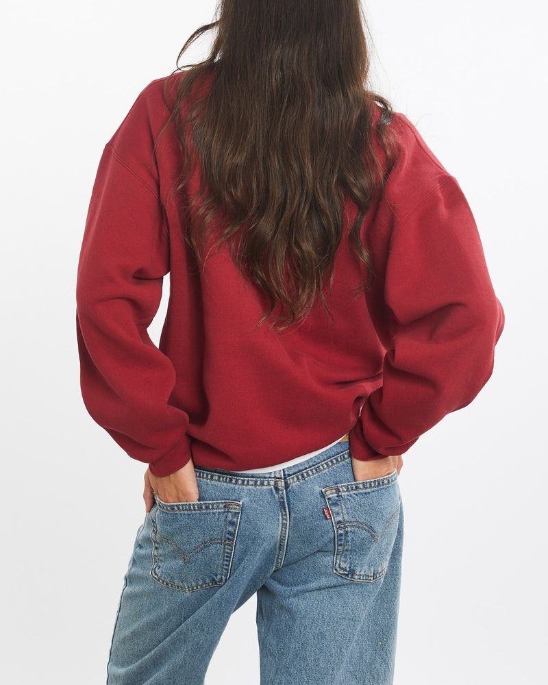 Vintage, 90s, NFL, San, Francisco, 49ers, Sweatshirt, The Real Deal, size medium, colour Red, newtown, sydney, australia, thrift store, opshop, preloved, secondhand, sustainable, retro, antique, 70s, 80s, 90s, 2000s, 00s, fashion, clothing, streetwear, trendy, garment, style, boutique, store, shop, archive, sale, cheap, best, top, Sweats and hoodies