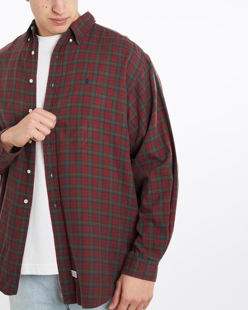 Vintage, 90s, Polo, Ralph, Lauren, Button, Up, Shirt, The Real Deal, size double extra large, colour Multicolour, newtown, sydney, australia, thrift store, opshop, preloved, secondhand, sustainable, retro, antique, 70s, 80s, 90s, 2000s, 00s, fashion, clothing, streetwear, trendy, garment, style, boutique, store, shop, archive, sale, cheap, best, top, Shirts