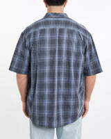 Vintage, Sean, John, Short, Sleeve, Button, Up, Shirt, The Real Deal, size double extra large, colour Navy, newtown, sydney, australia, thrift store, opshop, preloved, secondhand, sustainable, retro, antique, 70s, 80s, 90s, 2000s, 00s, fashion, clothing, streetwear, trendy, garment, style, boutique, store, shop, archive, sale, cheap, best, top, Shirts