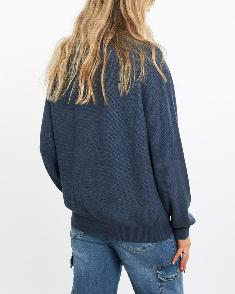 Vintage, Polo, Ralph, Lauren, Quarter, Zip, Sweater, The Real Deal, size medium, colour Navy, newtown, sydney, australia, thrift store, opshop, preloved, secondhand, sustainable, retro, antique, 70s, 80s, 90s, 2000s, 00s, fashion, clothing, streetwear, trendy, garment, style, boutique, store, shop, archive, sale, cheap, best, top, Sweats and hoodies