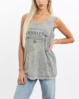 Vintage, 90s, Harley, Davidson, Tank, The Real Deal, size medium, colour Grey, newtown, sydney, australia, thrift store, opshop, preloved, secondhand, sustainable, retro, antique, 70s, 80s, 90s, 2000s, 00s, fashion, clothing, streetwear, trendy, garment, style, boutique, store, shop, archive, sale, cheap, best, top, T-Shirts