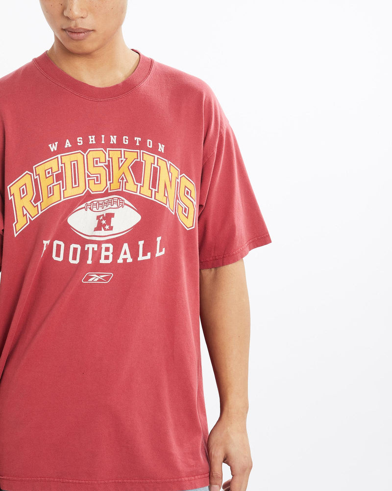 Vintage, Reebok, NFL, Washington, Redskins, Tee, The Real Deal, size large, colour Burgundy, newtown, sydney, australia, thrift store, opshop, preloved, secondhand, sustainable, retro, antique, 70s, 80s, 90s, 2000s, 00s, fashion, clothing, streetwear, trendy, garment, style, boutique, store, shop, archive, sale, cheap, best, top, T-Shirts
