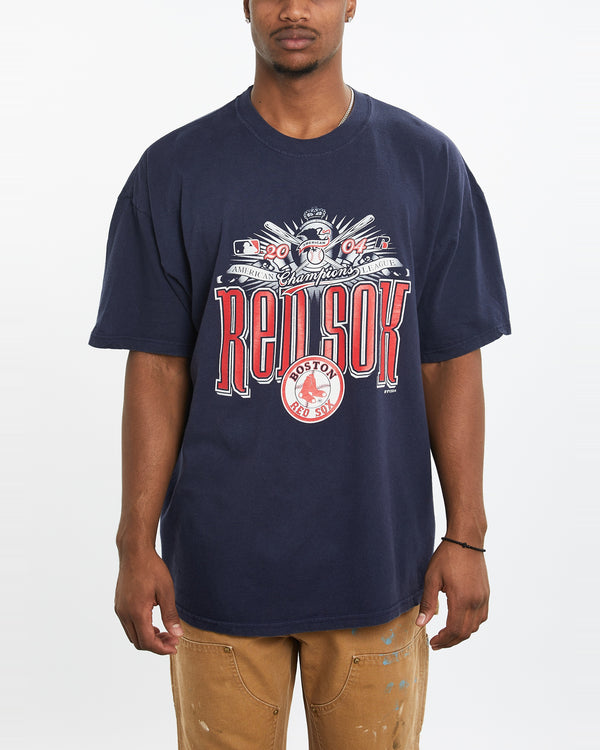 Vintage MLB Boston Red Sox Tee <br>XL , The Real Deal , newtown, sydney, australia, thrift store, opshop, preloved, secondhand, sustainable, retro, antique, 70s, 80s, 90s, 2000s, 00s, fashion, clothing, streetwear, trendy, garment, style, boutique, store, shop, archive, sale, cheap, best, top
